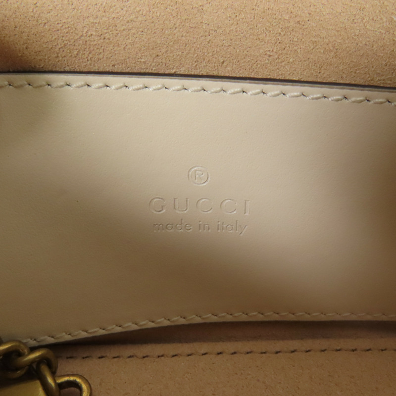GUCCI 牛皮皮革GG Marmont金扣扣手挽肩背兩用袋-8