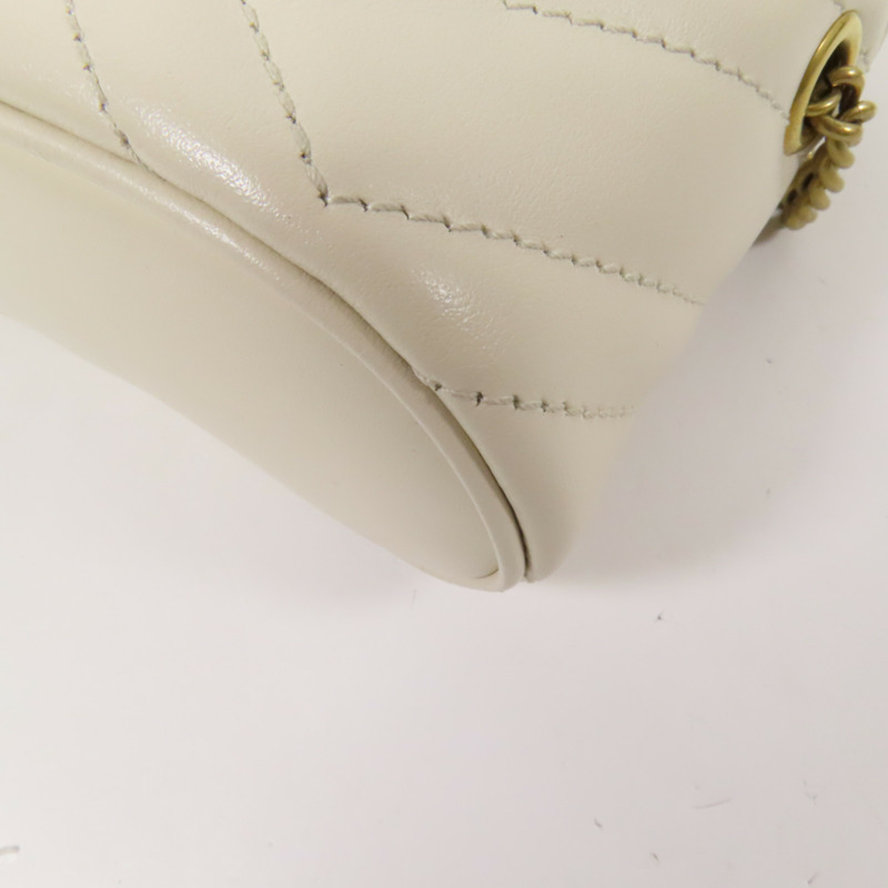 GUCCI 牛皮皮革GG Marmont金扣扣手挽肩背兩用袋-12