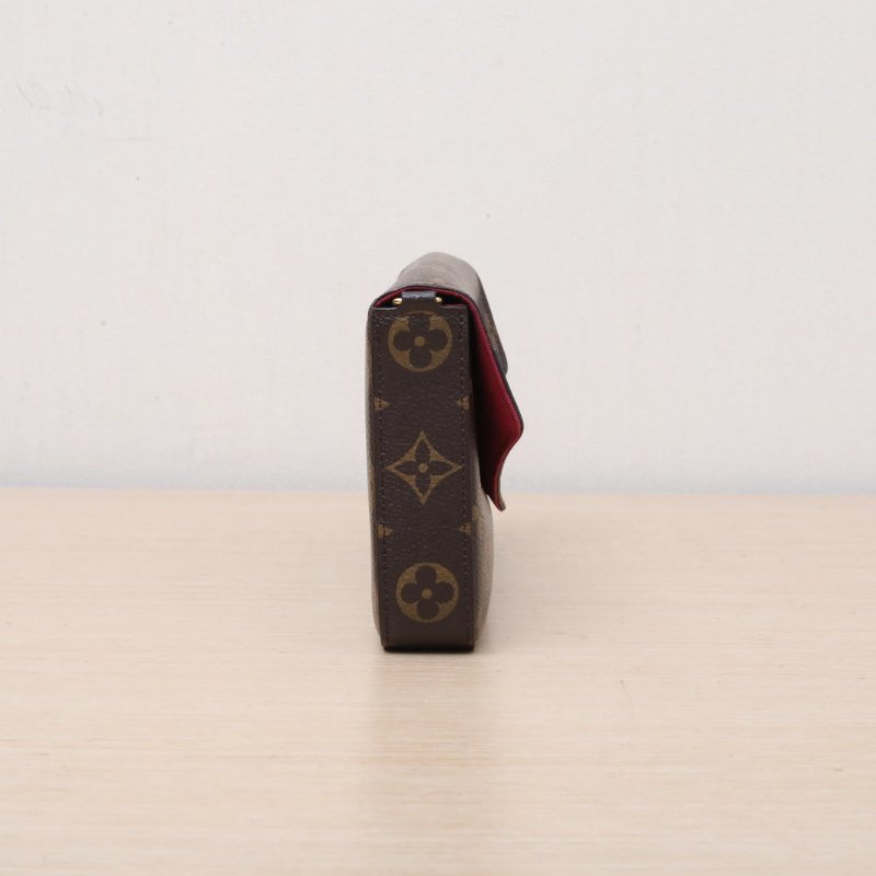 LOUIS VUITTON POCHETTEFELICIE三合一鏈條包老花PVC2019肩背包-3