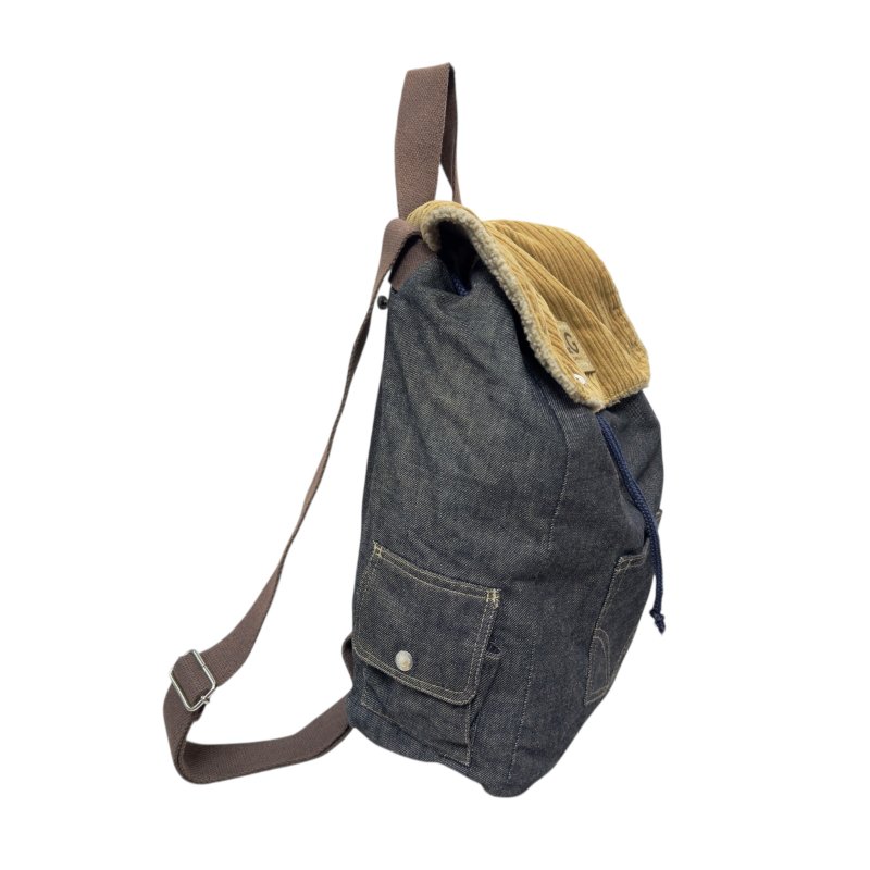 D&G Dolce & Gabbana 牛仔 毛毛 背包-5