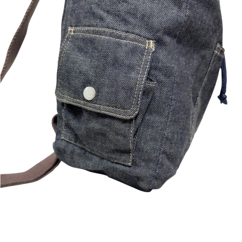 D&G Dolce & Gabbana 牛仔 毛毛 背包-6