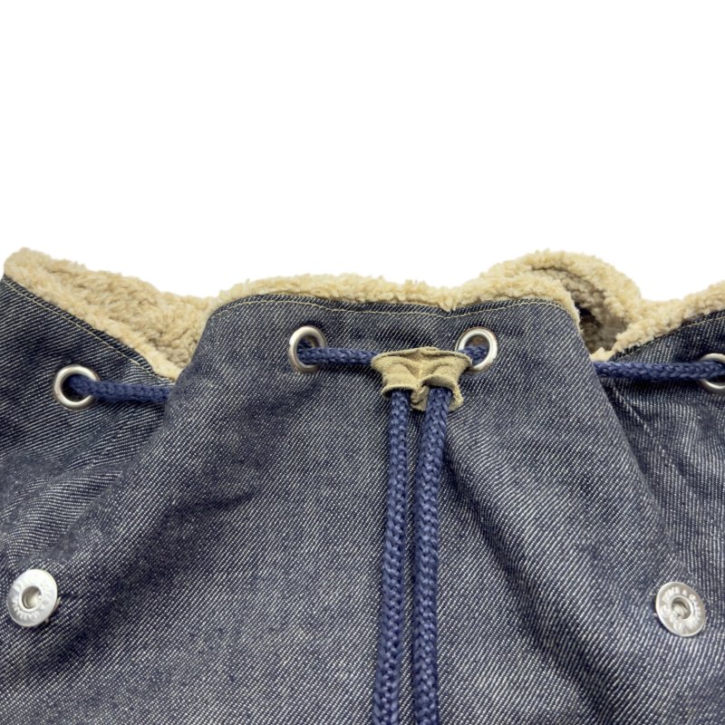 D&G Dolce & Gabbana 牛仔 毛毛 背包-16