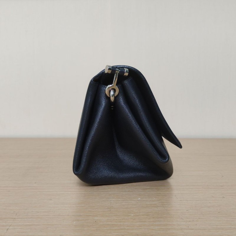 HERMES Opli289J火焰橙拼2Z午夜藍TN皮C刻銀扣肩背包-1