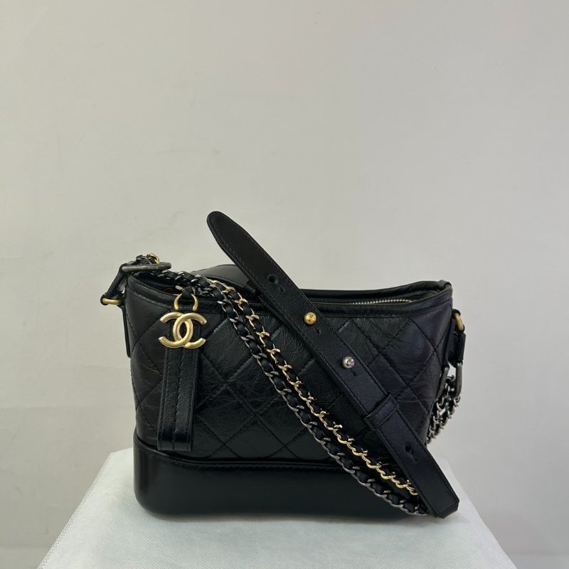 CHANEL黑金流浪包-小-0
