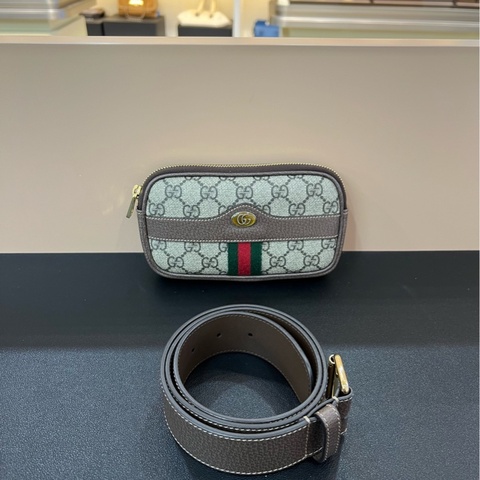 99新Gucci古馳 ophidia係列胸包腰包 可高腰斜挎男女通用 加根肩带可以斜挎 腰帶 85碼
