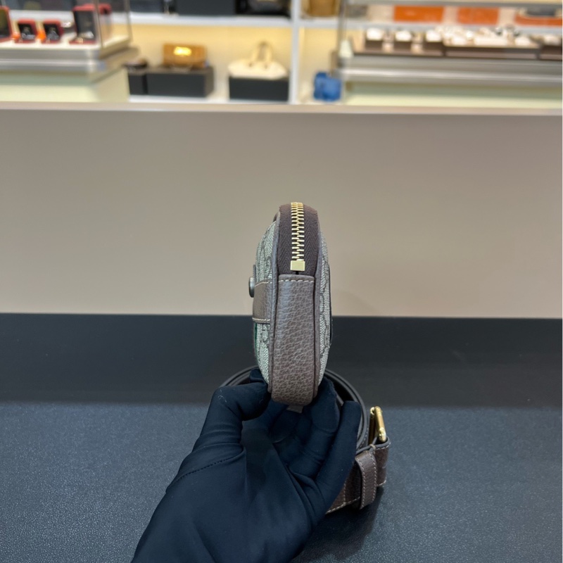 99新Gucci古馳 ophidia係列胸包腰包 可高腰斜挎男女通用 加根肩带可以斜挎 腰帶 85碼-2