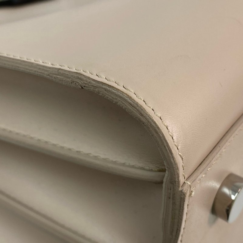 △ Saint Laurent 聖羅蘭 Nude Pink Calfskin And Python Embossed Calfskin 2 Way Bag 裸粉色小牛皮和仿蛇紋壓紋小牛皮兩用袋 - 257020051-6