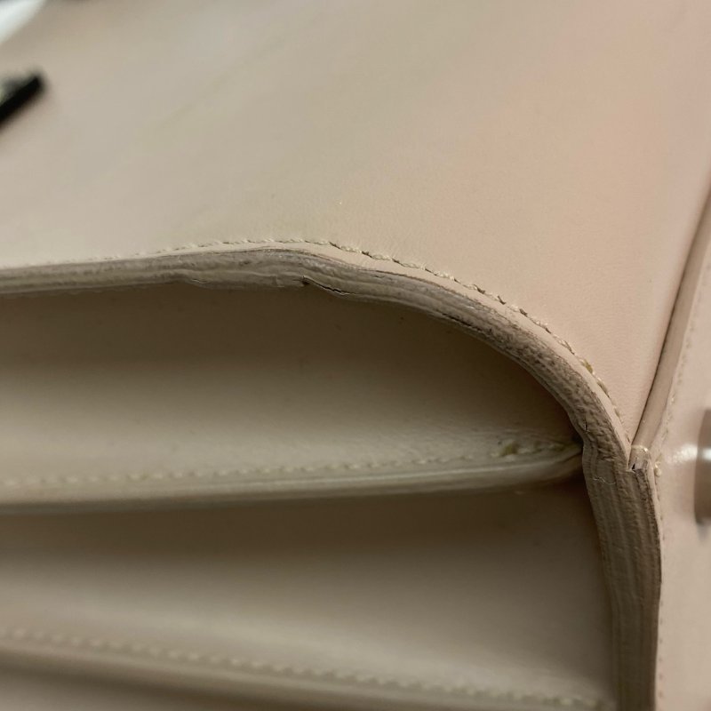 △ Saint Laurent 聖羅蘭 Nude Pink Calfskin And Python Embossed Calfskin 2 Way Bag 裸粉色小牛皮和仿蛇紋壓紋小牛皮兩用袋 - 257020051-8