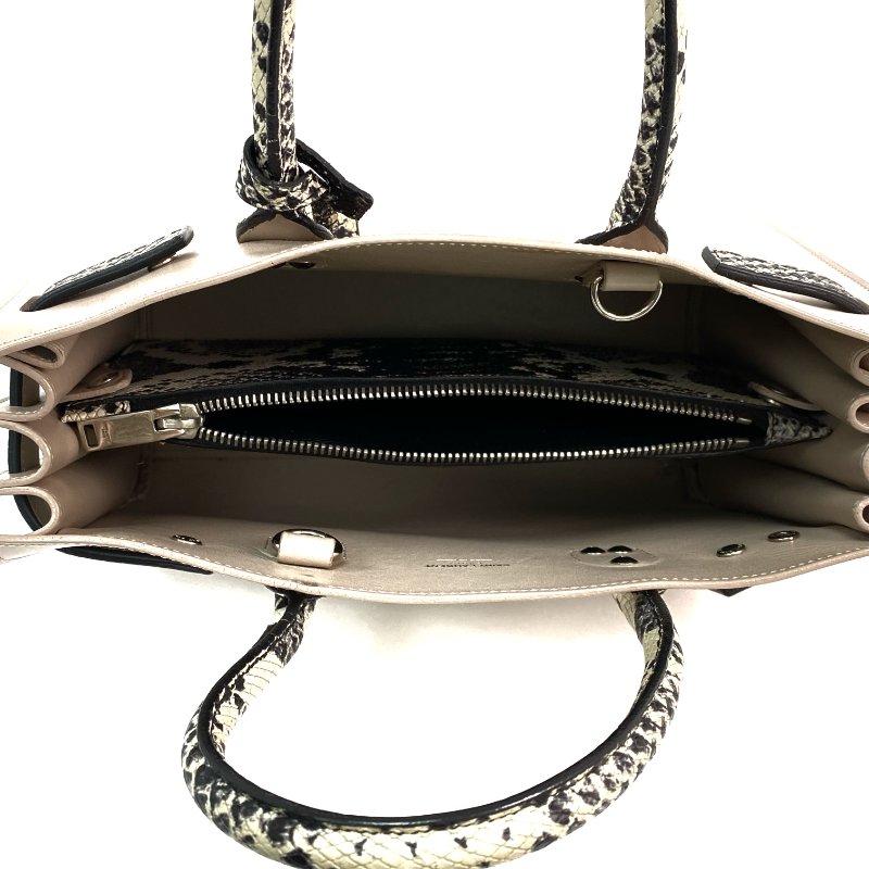 △ Saint Laurent 聖羅蘭 Nude Pink Calfskin And Python Embossed Calfskin 2 Way Bag 裸粉色小牛皮和仿蛇紋壓紋小牛皮兩用袋 - 257020051-15