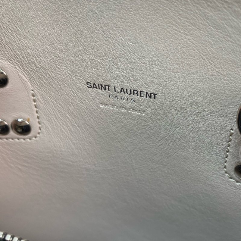 △ Saint Laurent 聖羅蘭 Nude Pink Calfskin And Python Embossed Calfskin 2 Way Bag 裸粉色小牛皮和仿蛇紋壓紋小牛皮兩用袋 - 257020051-19