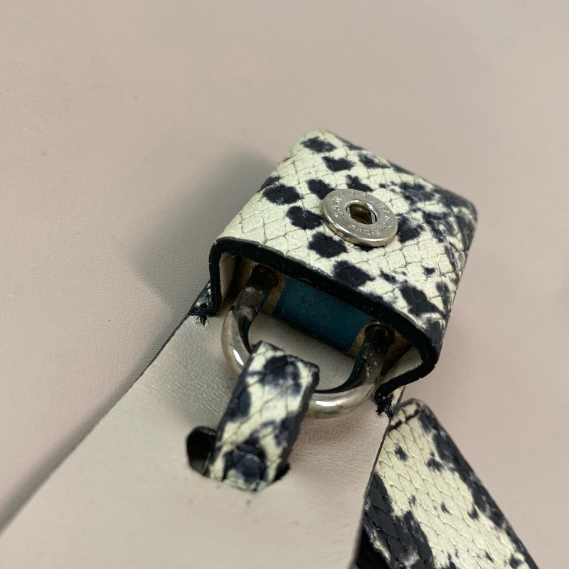 △ Saint Laurent 聖羅蘭 Nude Pink Calfskin And Python Embossed Calfskin 2 Way Bag 裸粉色小牛皮和仿蛇紋壓紋小牛皮兩用袋 - 257020051-24