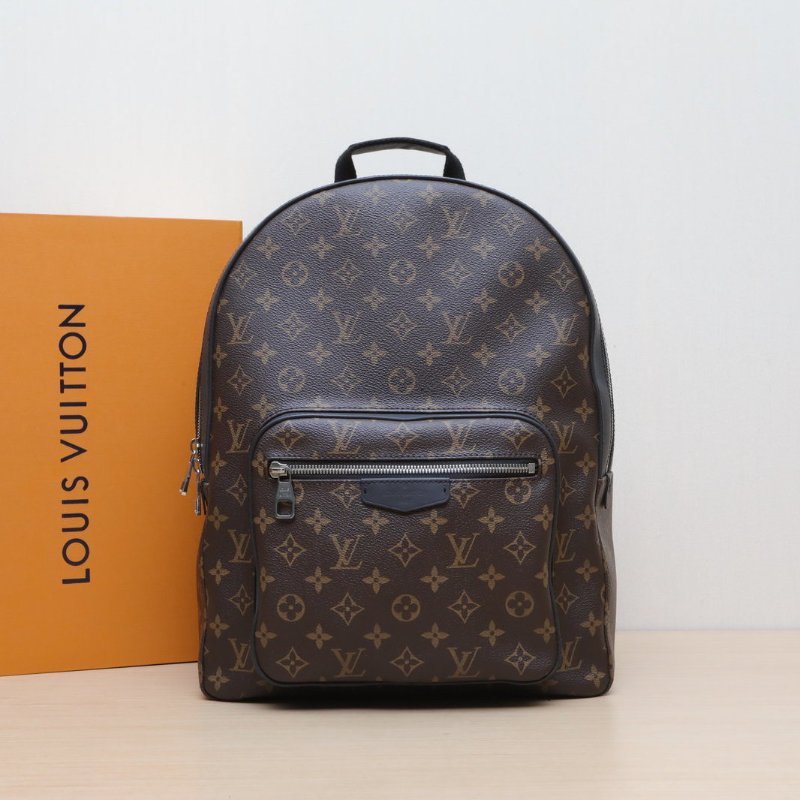 LOUIS VUITTON Josh雙肩包老花PVC2016肩背包-0