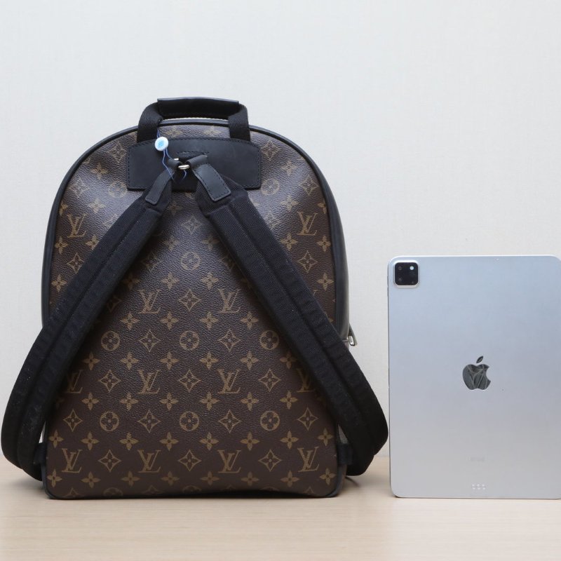 LOUIS VUITTON Josh雙肩包老花PVC2016肩背包-4