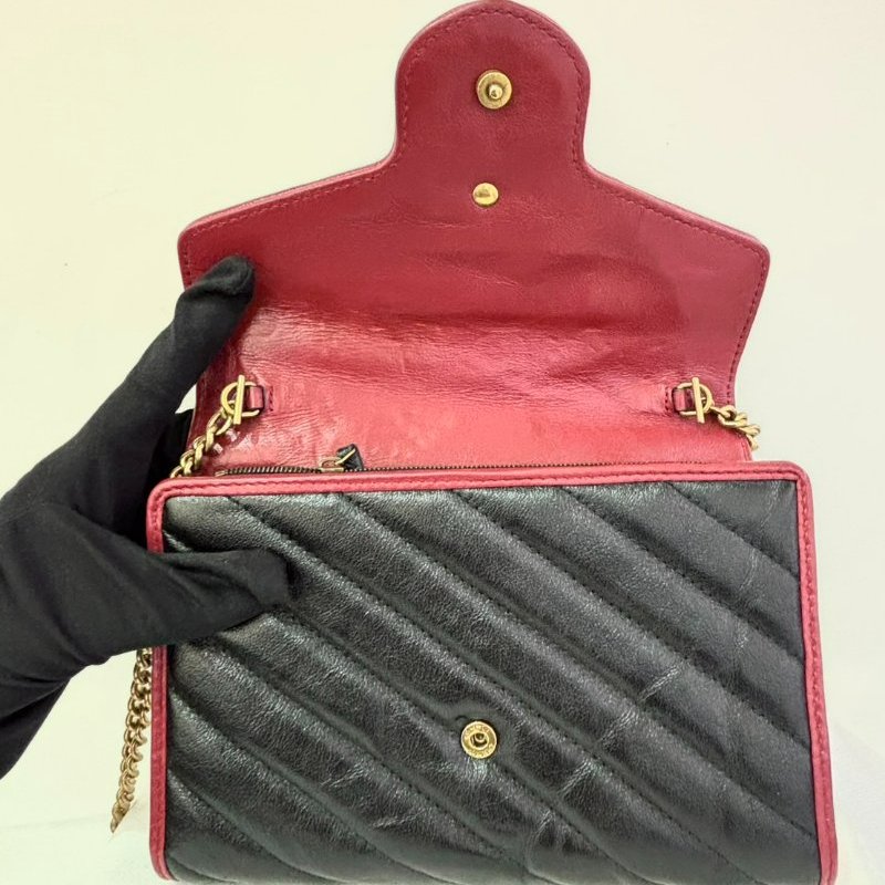 GUCCI黑油蠟皮螺紋WOC-6