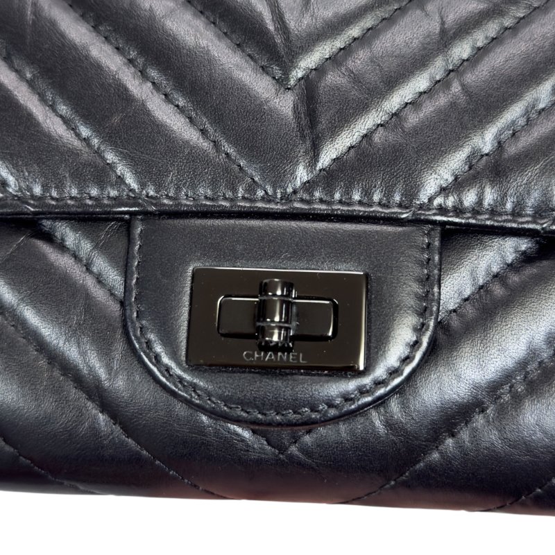 CHANEL *自加鏈＞送無品牌扣＋無品牌鏈帶* 2.55 長銀包 WOC-5