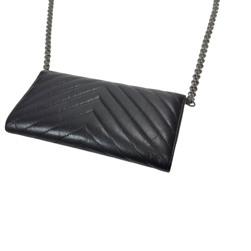 CHANEL *自加鏈＞送無品牌扣＋無品牌鏈帶* 2.55 長銀包 WOC-14