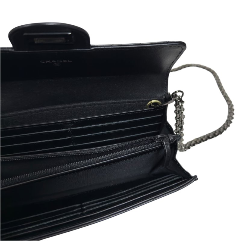 CHANEL *自加鏈＞送無品牌扣＋無品牌鏈帶* 2.55 長銀包 WOC-19