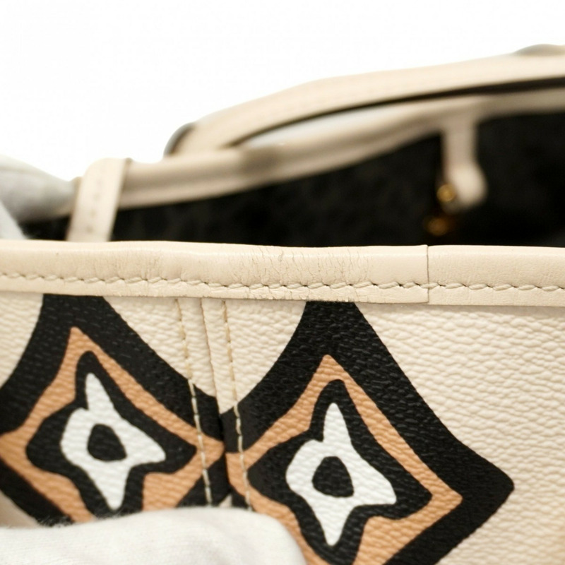 路易威登 Monogram Wild at Heart Neverfull MM M45819 公尺白色女士手提包-5