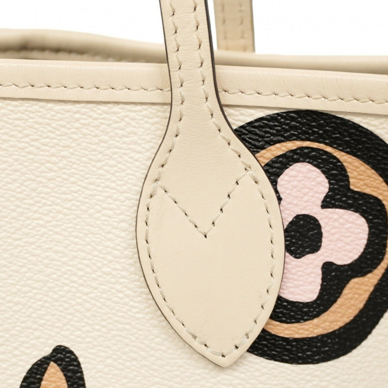 路易威登 Monogram Wild at Heart Neverfull MM M45819 公尺白色女士手提包-14