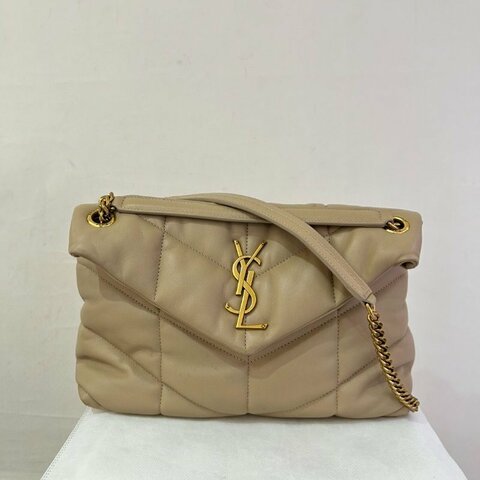 YSL裸色羊皮 Puffer 29cm