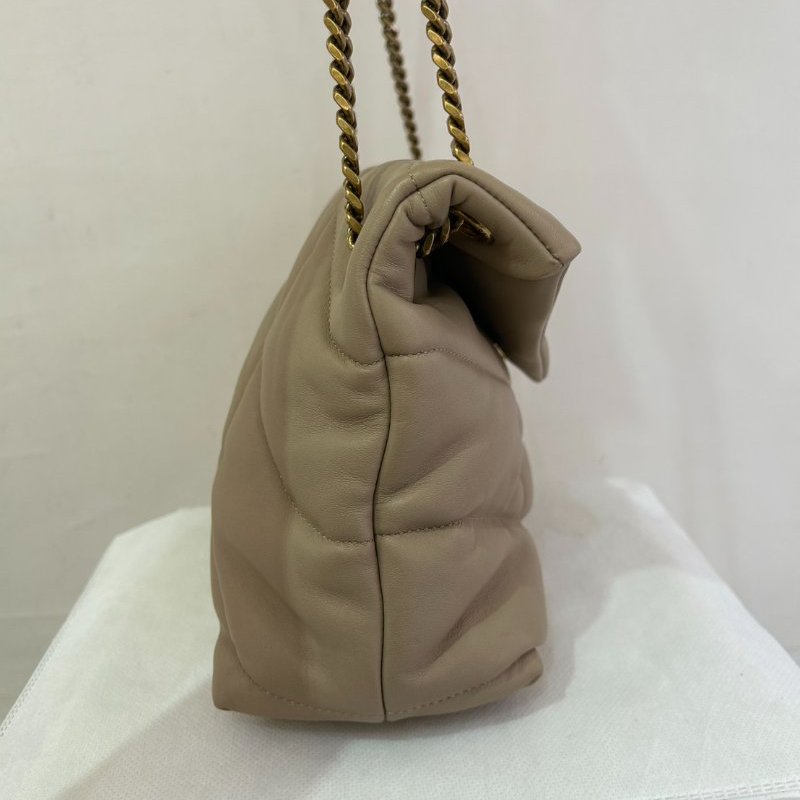 YSL裸色羊皮 Puffer 29cm-2