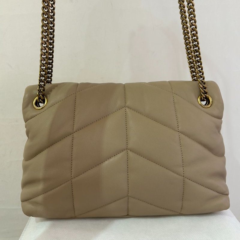 YSL裸色羊皮 Puffer 29cm-3