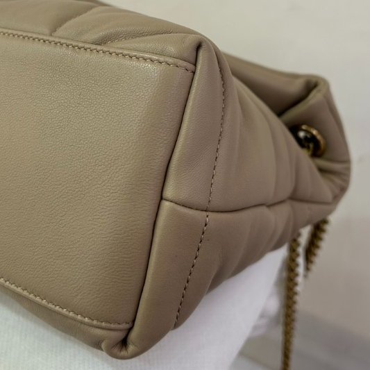 YSL裸色羊皮 Puffer 29cm-6