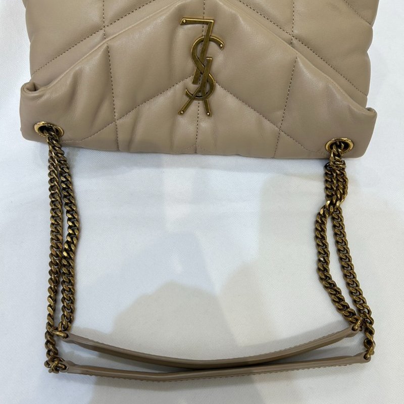 YSL裸色羊皮 Puffer 29cm-8