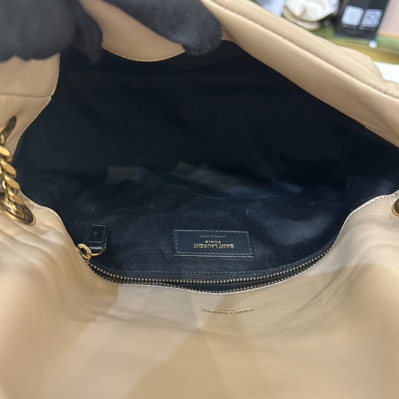 YSL裸色羊皮 Puffer 29cm-9