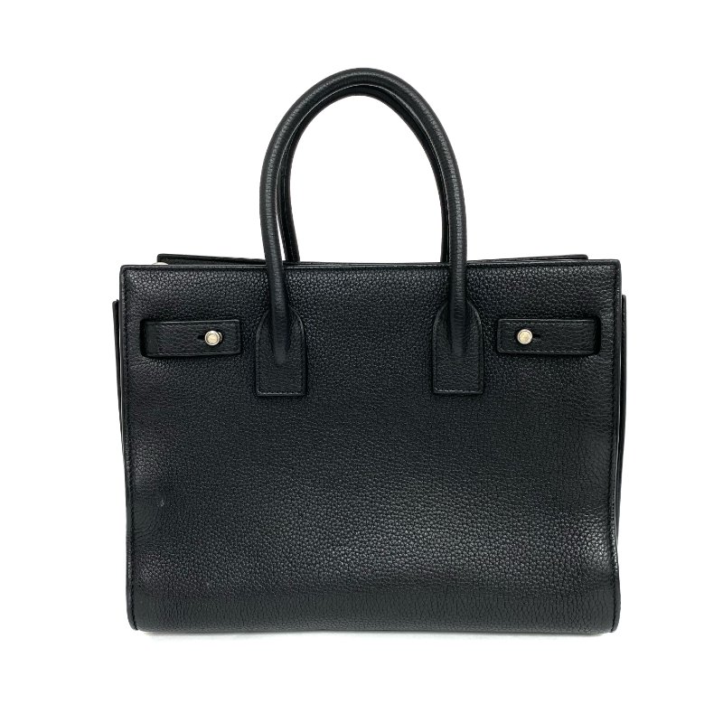 ☆ Saint Laurent 聖羅蘭 Black Calfskin Sac De Jour 2Way Bag 黑色小牛皮兩用袋 - 257020684-2