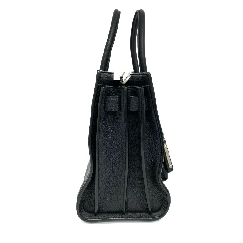 ☆ Saint Laurent 聖羅蘭 Black Calfskin Sac De Jour 2Way Bag 黑色小牛皮兩用袋 - 257020684-4