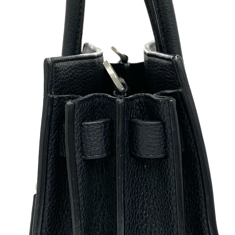 ☆ Saint Laurent 聖羅蘭 Black Calfskin Sac De Jour 2Way Bag 黑色小牛皮兩用袋 - 257020684-5