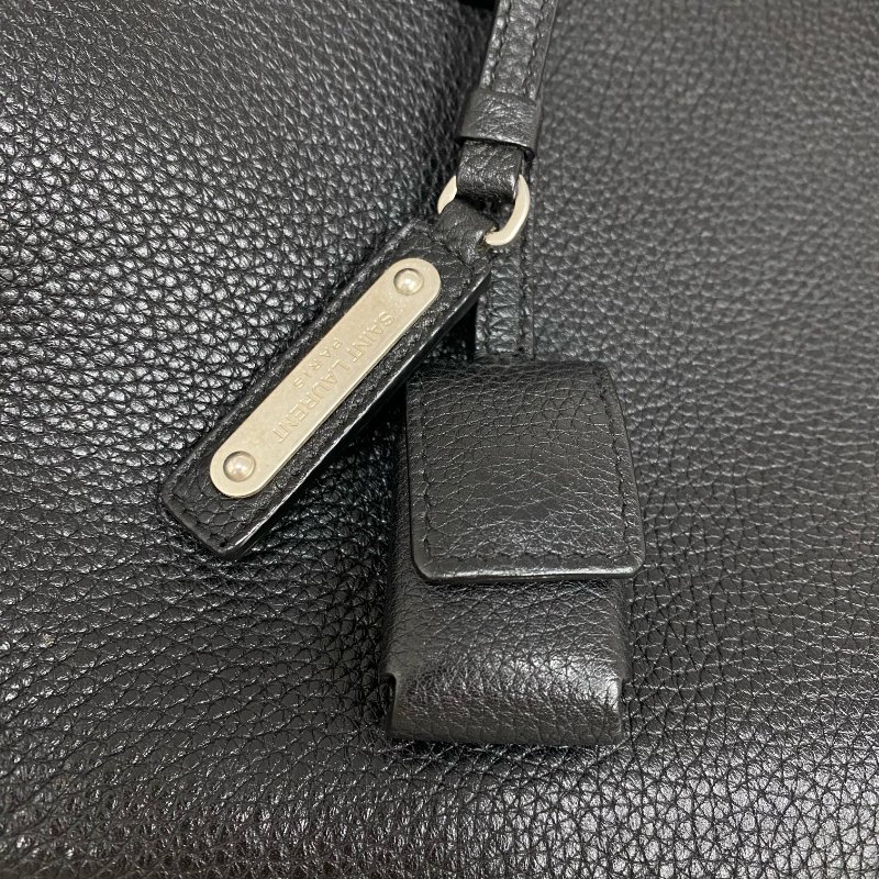 ☆ Saint Laurent 聖羅蘭 Black Calfskin Sac De Jour 2Way Bag 黑色小牛皮兩用袋 - 257020684-13