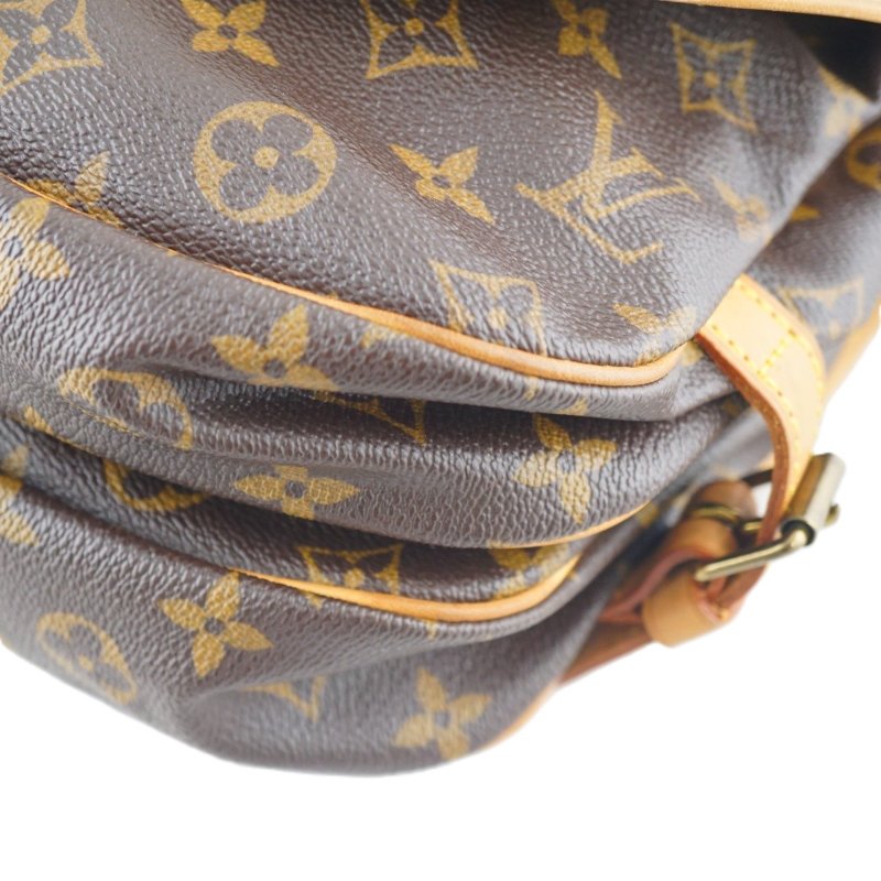 LV M42256 SAUMUR 30 雙面馬鞍包 斜背包 肩背包-7