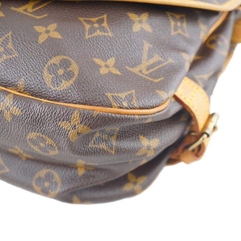 LV M42256 SAUMUR 30 雙面馬鞍包 斜背包 肩背包-9