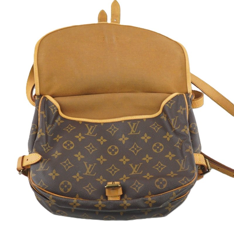 LV M42256 SAUMUR 30 雙面馬鞍包 斜背包 肩背包-13