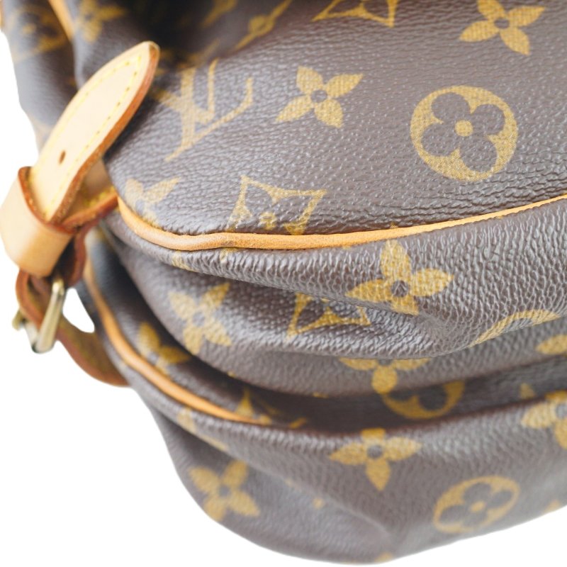 LV M42256 SAUMUR 30 雙面馬鞍包 斜背包 肩背包-18