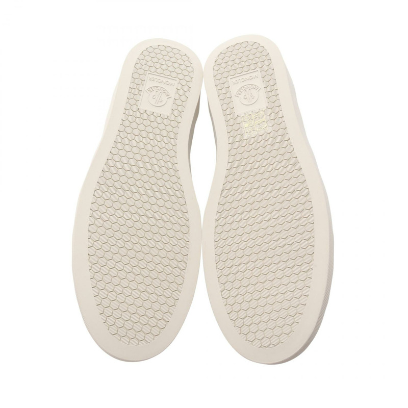 MONCLER MONACO2 運動鞋 4M00180M449600144 皮革 白色 紅色 #44 全新 男款-3