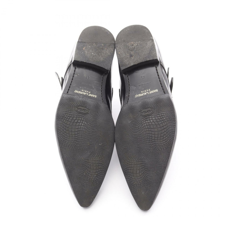 聖羅蘭巴黎男士黑色真皮靴 #41 二手-3