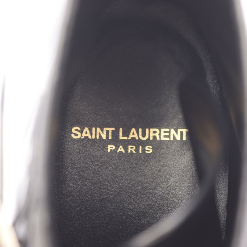 聖羅蘭巴黎男士黑色真皮靴 #41 二手-4