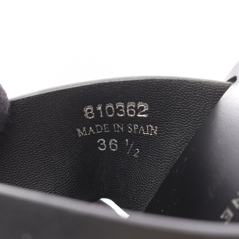 Stella McCartney SNEACK-ELYSE 涼鞋 810362 合成皮革 黑色 36.5 號女款-5