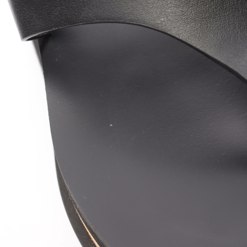 Stella McCartney SNEACK-ELYSE 涼鞋 810362 合成皮革 黑色 36.5 號女款-7