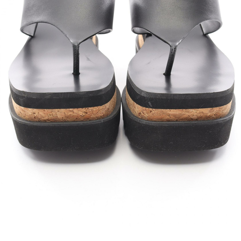 Stella McCartney SNEACK-ELYSE 涼鞋 810362 合成皮革 黑色 36.5 號女款-8