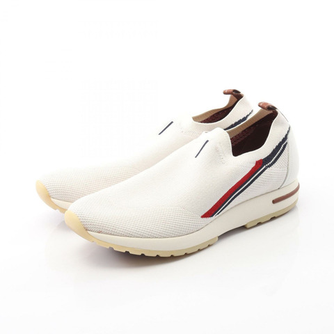 Loro Piana Flexy Walk 女士白色織品運動鞋 #40