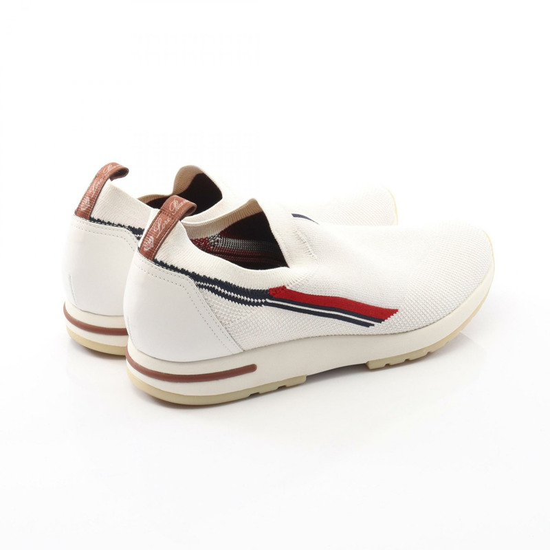 Loro Piana Flexy Walk 女士白色織品運動鞋 #40-1