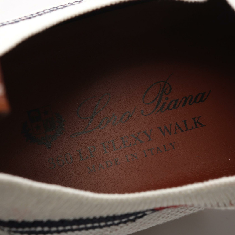 Loro Piana Flexy Walk 女士白色織品運動鞋 #40-4