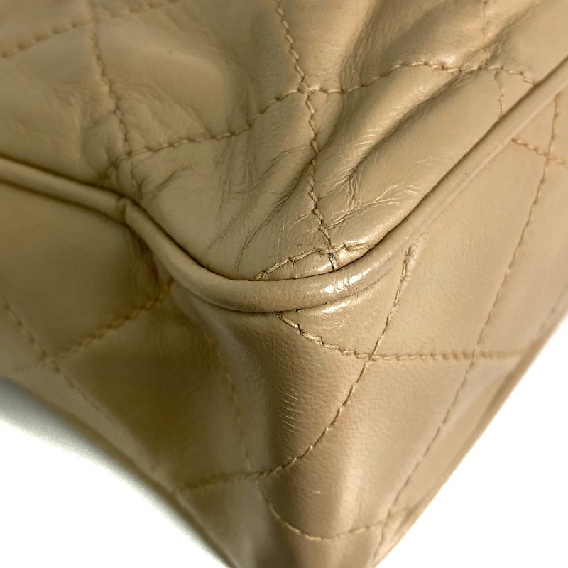 △ Chanel 香奈兒 Beige Lambskin Gold Tone Metal Chain Shoulder Bag #0 淺褐色小羊皮金色金屬鎖鏈肩背袋#0 - 257020737-7