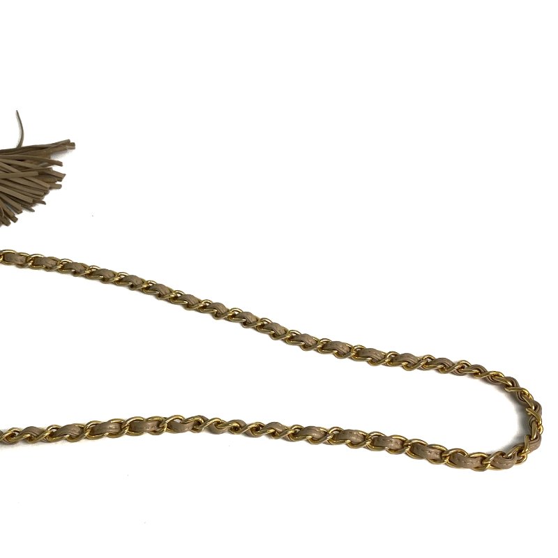 △ Chanel 香奈兒 Beige Lambskin Gold Tone Metal Chain Shoulder Bag #0 淺褐色小羊皮金色金屬鎖鏈肩背袋#0 - 257020737-13