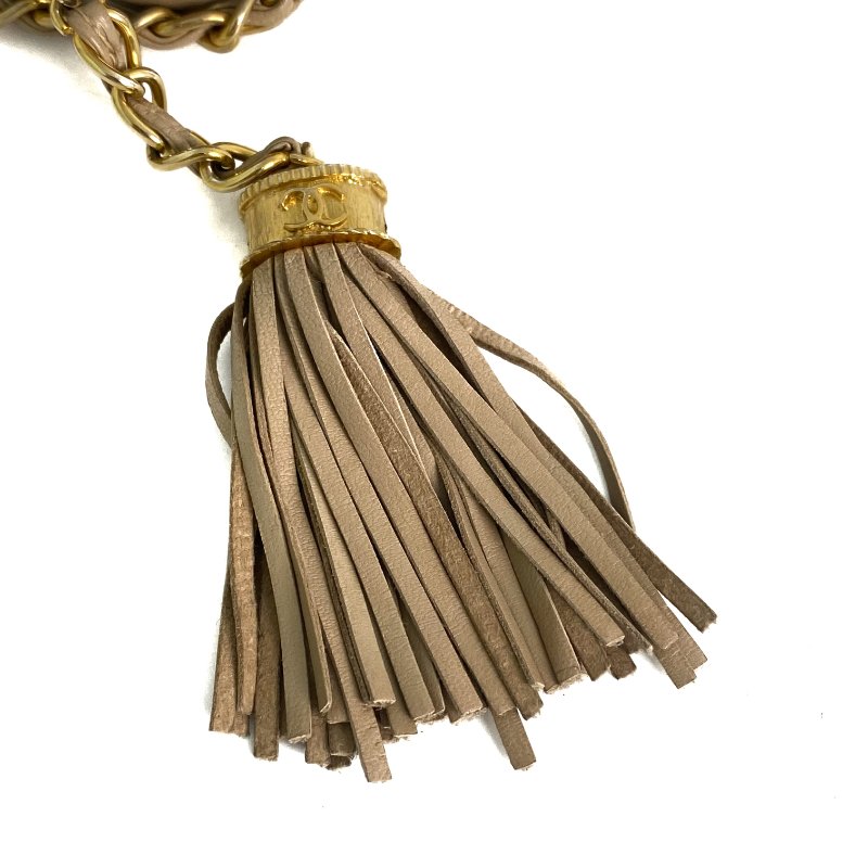 △ Chanel 香奈兒 Beige Lambskin Gold Tone Metal Chain Shoulder Bag #0 淺褐色小羊皮金色金屬鎖鏈肩背袋#0 - 257020737-15
