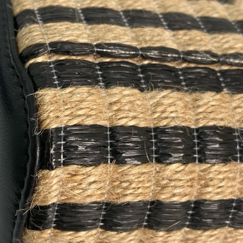 △ Chanel 香奈兒 Black And Beige Raffia East West Chain Shoulder Vanity Case AP1999 No.30 黑色和淺褐色拉菲草金色金屬鎖鏈化妝箱No.30 - 257020914-9